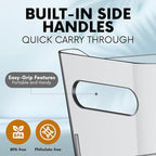 Clear Plastic Storage Bins with Labels, Pantry Organizers and Storage Containers Fridge Organizer Bins Kitchen Cabinet Organization for Organizing Medicine Cabinet Organizer Bin Bathroom Refrigerator