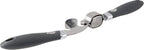Tovolo Garlic Press Stainless Steel Mincer and Crusher Squeeze Silicone Comfort Grip, Dishwasher Safe, Removable Chamber for Easy Clean, One Charcoal