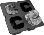 Customized Letter C Ice Cube Mold -Letter Silicone Ice Mold for Custom Ice Cube Mold and Baking Chocolate and Crafting Letter Molds, Ice Cube Molds for Cocktails & Whiskey with Custom Letters