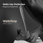 Kitchen Mama WaltzGrip Platinum Silicone Jar and Can Spatula Utensil Set: Heat Resistant, Nonstick Scraper, Scooping, Perfect for Smoothies, Jam, Cream, Butter, Dishwasher Cooking Gadget (Metal Gray)