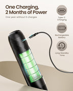 Maestri House Rechargeable Milk Frother, LunaFro Mini Handheld Electric Foam Maker Detachable Stainless Steel Whisk Drink Mixer Foamer Mini Blender for Matcha, Lattes, Cappuccino, No Stand