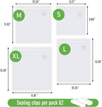 Reusable Vacuum Seal Bags for Food,Food Vacuum Sealer Bags Large Size 30 Packs