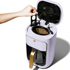 Beautiful 14 Cup Programmable Coffee Maker, Touch Display, 1200W, Brew Strength Control, Keep Warm, Pause & Serve, Glass Carafe, Reusable Filter, Auto Shut-Off, Matte Finish (Lavender)