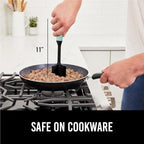 GORILLA GRIP Patented Heat Resistant Meat Chopper, Soft Handle, Nonstick Hamburger Smasher, Break Apart Food, Safe on All Cookware Ground Beef Grinder, Non Scratch Potato Masher Kitchen Tool, Mint