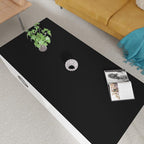 Table Mats - 26x64 Inch Waterproof Easy to Clean Can Conceal Flaws Protector The Table Top from Scratches Used for Coffee Table (Black+Black 26x64)