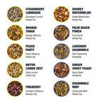 Tiesta Tea - 20 Pack Cold Brew Variety, Loose Leaf, Premium Blend, High to Non-Caffeinated, Assorted Tea Sample Set, Cold Brew Packets, Brews 64oz Pitcher Per Bag (Pack of 20)