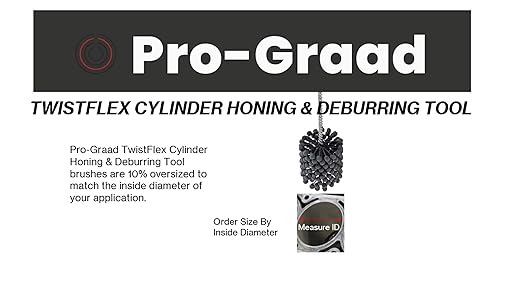 TwistFlex 1-3/4” 320 Silicon Carbide Cylinder Hone 42-45mm, Bores 1.61”-1.77” for KX65 2011-18, KX60 1988-2004, KX65 2000-09, RM65 2003-05, KTM60SX 1998-99, KTM65SX 1998-2018, KTM65XC 2008-09