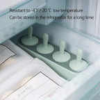 Popsicle Mold Set 4 Pieces Homemade Silicone Popsicle Maker Easy Release Ice Cream Molds Reusable DIY Pop Molds (Pink, IcyClassic Pops)
