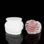 Rose in Hand Molds Hand Rose Resin Mold - Resin Casting Silicone Molds for Home Decor & Candle Making Wave Spiral Mold