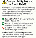 Kombucha.com Carbo-Caps: The Swingtop Slayer and Ultimate Carbonation System for Craft Beer & Kombucha Home Brewing. Viva La Revolución! (35 psi (Medium Carbonation), 1 Carbo-Cap + PRV)