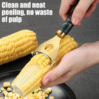 Latest Corn Peeler | Long-Handle Stainless Steel Kernel Remover | Fast, Labor-Saving & Safe | Easy-Clean Tool for Home, Restaurants & BBQs (CK-B(2Pcs))