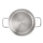 Amazon Basics 12 quarts Stainless Steel Aluminum-Clad Stock Pot with Cover