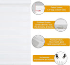 Persilux Cordless Zebra Blinds for Windows Free-Stop Roller Windows Shades (46" W X 72" H, White) Dual Layer Light Control for Day and Night, Light Filtering Sheer Shades for Home, Easy to Install