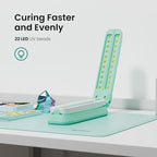 Resiners UV Light for Resin Curing, UV Resin Light, Wireless & Rechargeable UV Lamp, 3-in-1 Uses, Foldable Blacklight Ultraviolet LED, Craft Supplies Tools for Resin Molds, Jewelry Making, DIY Decor