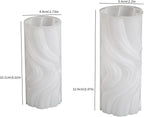 2 Pack Spiral Wave Resin Casting Molds - Silicone for 3D Animal Candle Making