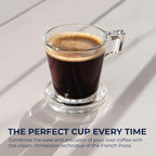 Clever Coffee Dripper and Filters, Large 18 oz, Original Classic Design, Safe BPA Free Plastic, dripper coffee maker, drip coffee maker pour over, 100 filters, coaster and lid