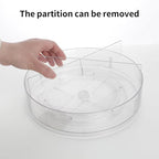 2 Pack Lazy Susan, 10.5 Inch Lazy Susan Organizer, 360 Degree Swivel, for Kitchen, Pantry, Refrigerator, Bathroom and Vanity Countertops (Clear) (2P-10.5 Inch)