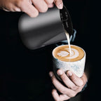 Milk Frothing Pitcher, 20OZ/600ML Stainless Steel Espresso Steaming Pitcher Coffee Milk Frother Cup with Decorating Art Pen for Espresso Machine, Milk Frother, Latte Art