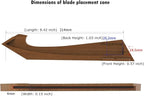 FINDKING Walnut Knife Edge Guard, Magnetic Sleeve for Counter, Drawer, Storage Pouch, Portable Blade Sheath for 8" Japanese Knife
