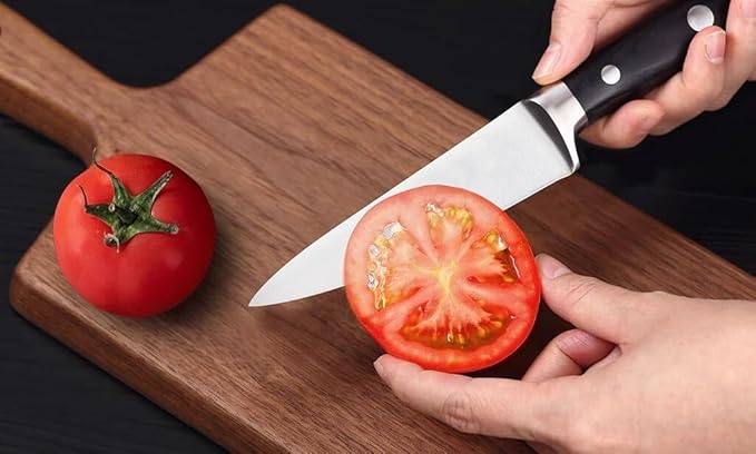 Premium Rolling Knife Sharpener - Sharpening Kit with 4 Angle System & 4 Stones - Aluminum Body with Guard - Case Included