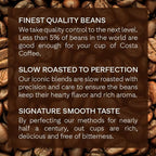 Costa Coffee Ground Coffee, Signature Blend Medium Roast, 12oz each, Rainforest Alliance Certified