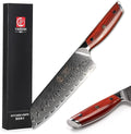 YARENH Santoku Knife 7 Inch, 67-Layer Damascus Steel Chef Knife, Sharp Long-Lasting Sharpness, Rust-Resistant, Kitchen Knife for Professional and Home Use