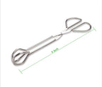 9-Inch Heavy Duty Stainless Steel Kitchen Tongs - Comfortable Ergonomic Grip, Scissor Design, Heat Resistant for BBQ and Cooking