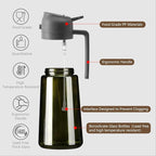 Olive Oil Dispenser and Oil Sprayer – 16oz/470ml Glass Light-Proof Oil Pourer for Kitchen, Air Fryer, Cooking, Salad, and BBQ