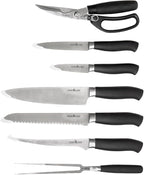 Camp Chef 9 Piece Professional Knife Set,Black
