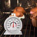 Efeng Large in Oven Thermometer for Electric or Gas Oven (2 packs) -Large Hook Baking Thermometer,Cooking Thermometer with NSF quality & non fading color dial oven safe after long time cooking