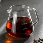 Pour Over Coffee Maker Set – Drip Coffee Pot with bamboo Handle, Glass Coffee Dripper & 100 Filters, 20oz/600ml Capacity