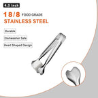 Mini Serving Tongs, Anytrp 18-Packs Stainless Steel Sugar Tongs, 4.3inch Ice Tongs Kitchen Appetizers Tongs for Coffee Bar, Tea Party, Desserts Party, Sugar and Ice Bucket