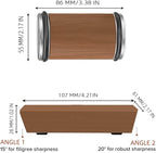 Rolling Knife Sharpener Kit, Rolling Knife Sharpener with 2 Diamond & 1 Corundum Discs,15 & 20 Degree Magnetic Angle for Kitchen Knives,Work Sharp Kitchen Knife Sharpener