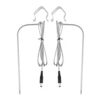 Mtsooning Grill Meat Probe, 2 Pack Temperature Probe with Probe Clip Replacement for Rec Tec Wood Pellet BBQ Grills,Recteq RT-1250, RT-700, RT-590, RT-B380 Bullseye Grill Accessories