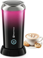 Maestri House Milk Frother, 3-in-1 Hot & Cold Mik Frothing Steamer, 8.12OZ/240ML Touch Control Foam Maker, Compact Space-saving Design for Latte, Cappuccino and Warm Milk