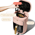 Beautiful 14 Cup Programmable Coffee Maker, Touch Display, 1200W, Brew Strength Control, Keep Warm, Pause & Serve, Glass Carafe, Reusable Filter, Auto Shut-Off (Rose)