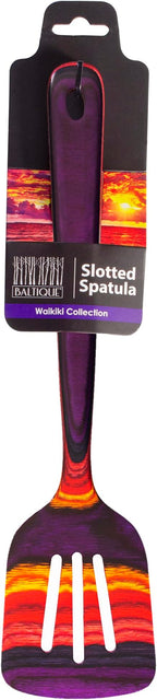 Totally Bamboo Baltique Waikiki Collection 12-1/2" Wooden Slotted Spatula, Safe for Nonstick