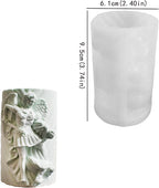 Religion Cylinder Nativity Jesus Angel Soap Resin Casting 3D Nativity Scene Candle Making Molds
