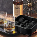 Nax Caki Bulldog gifts 3D Bulldog Ice Cube Mold Fun Shapes, 2.4" Large Craft Ice Mold, Big Dog Ice Cube Trays for Whiskey Cocktails Bourbon