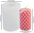 Long Bubble Pillar Silicone Candle Mold Silicone Soap Mold Fondant Chocolate Cake Candy Mould Epoxy Resin Casting Mold DIY Wax,Polymer Clay
