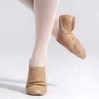 Stelle Jazz Shoes for Women Men Leather Upper Slip-on Dance Shoes Unisex