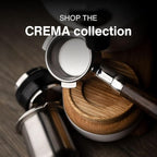 CREMA Coffee Products Arc Knock Box | Holds 12–16 Espresso Pucks| Durable,Stain-ResistantBuild withNon-Slip Base|Elegant WalnutPlastic Lid Design| EasyClean-Up &Moisture Control|Black Finish