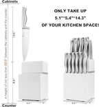 15-Piece Ultra Sharp Kitchen Knife Set with Wooden Block