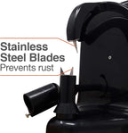 Pelamatic - Automatic Fruit & Vegetable Peeler | Electric Apple Peeler | Fast & Efficient | Rust-Resistant Stainless Steel | Easy Cleanup, Black, One Size, Plastic