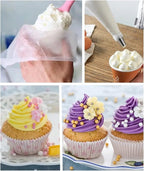 24 Inch Icing Piping Bags, 200 Pcs Large Pastry Bags, Frosting Piping Bags Disposable for Wedding Cake, Birthday Party Dessert, Cupcake Decorating