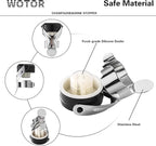 WOTOR Champagne&Wine Bottle Stoppers Stainless Steel with Food Grade Silicone, Leak Proof Keep Fresh Reusable Saver, Cork Suitable for Wine, Champagne, Cava, Prosecco and Sparkling (8 Pack Silver）