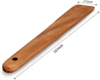 Flat Wooden Spatula for Kitchen Utensil Spurtle Kitchen Tool Turner Teak Wood Scraper Spatulas Non Toxic Cooking Utensil Bamboo Spatula for Cooking Spoon Small Egg Flipper Spatulas Sourdough Stirrer