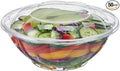 [24 oz. 50 Sets Clear Plastic Salad Bowls with Airtight Lids Disposable To Go Mixing Containers Serving for Fruit, Quinoa, Lunch and Meal Prep