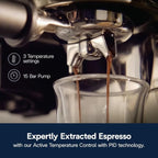 De'Longhi La Specialista Touch Espresso Machine with Grinder & Milk Frother – Cold Brew & Iced Coffee Maker, Burr Grinder, 10 Drink Presets, Compact Bean to Cup, Award-Winning Italian Design