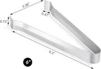 New Star Foodservice 42269 Restaurant-Grade Pom Tong, Stainless Steel, 6.5 inch, Set of 6, Silver